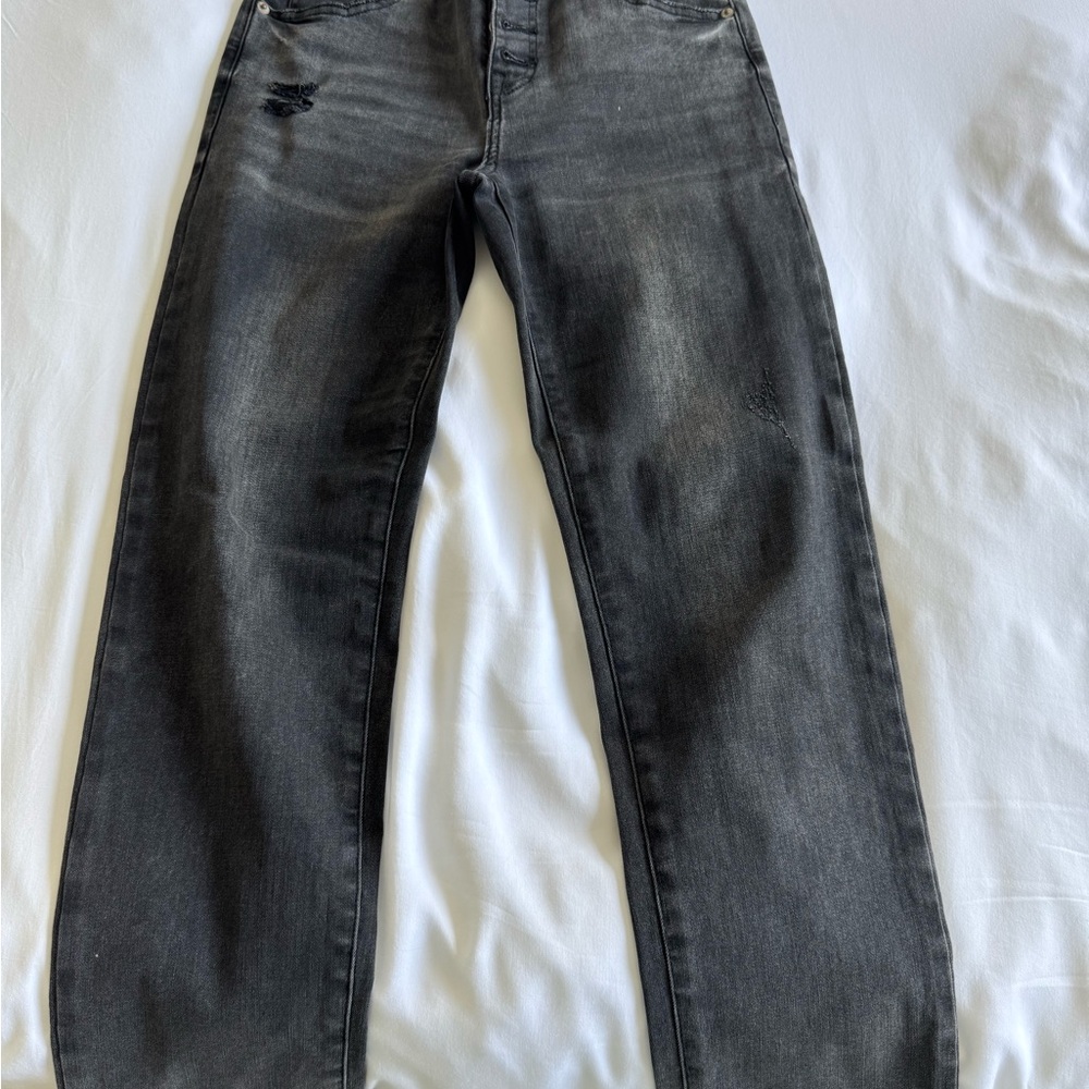 Pistola Black Straight Jeans with Vintage Appeal